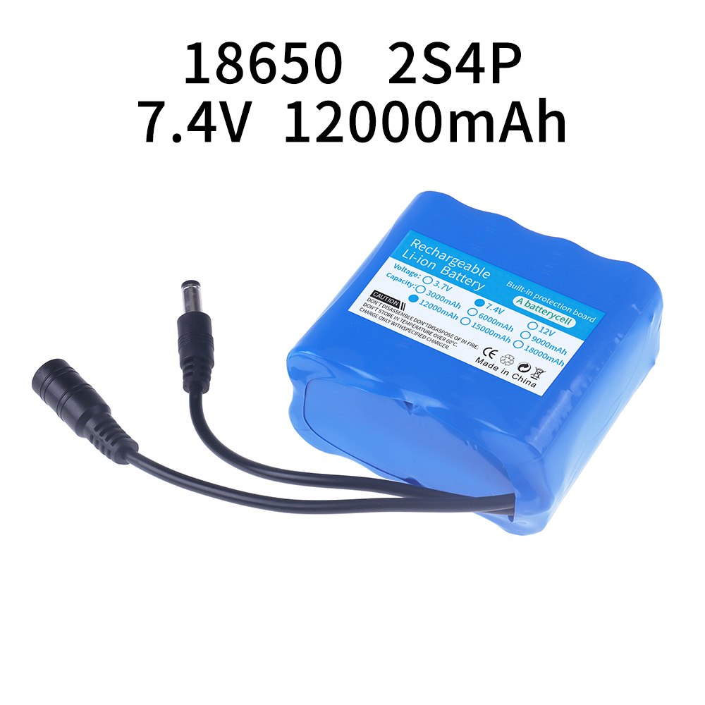 Bateria de lítio 2s4p 18650 7. - Fish Finder Battery avaliação e preço
